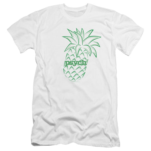 Psych/pineapple-premuim Canvas Adult Slim Fit 30/1-white