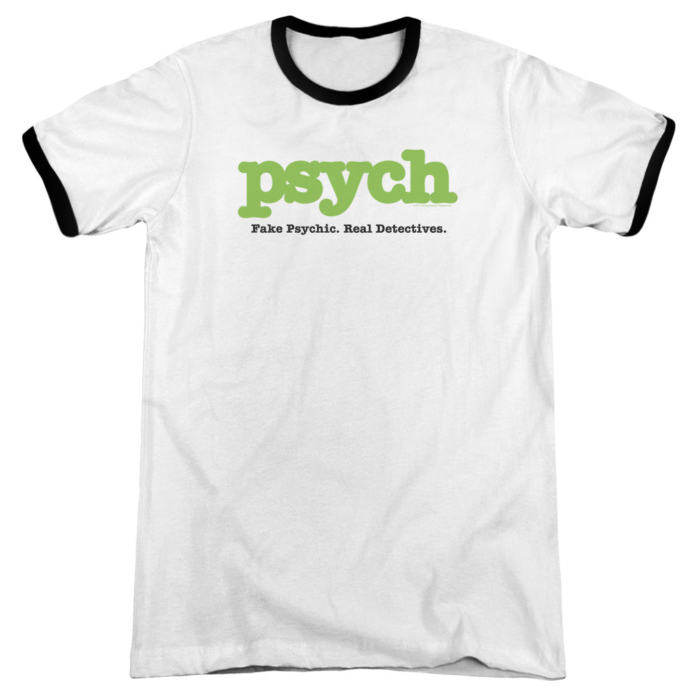 Psych/title - Adult Ringer - White/black