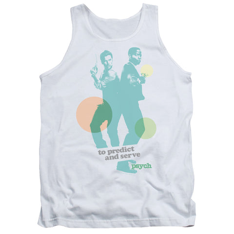 Psych/predict And Serve - Adult Tank - White