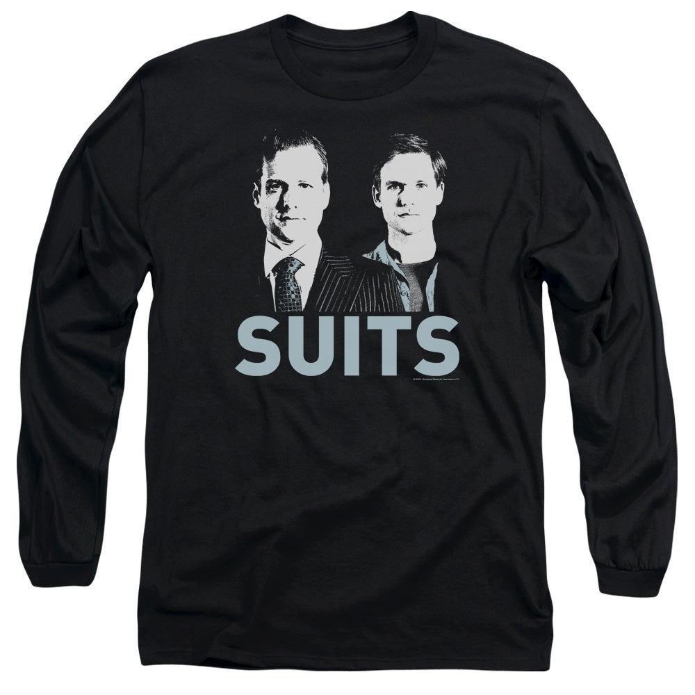 Suits/harvey And Mike - L/s Adult 18/1 - Black