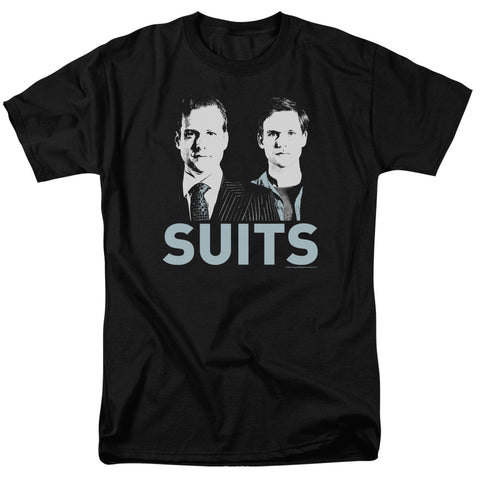 Suits/harvey And Mike-s/s Adult 18/1 - Black