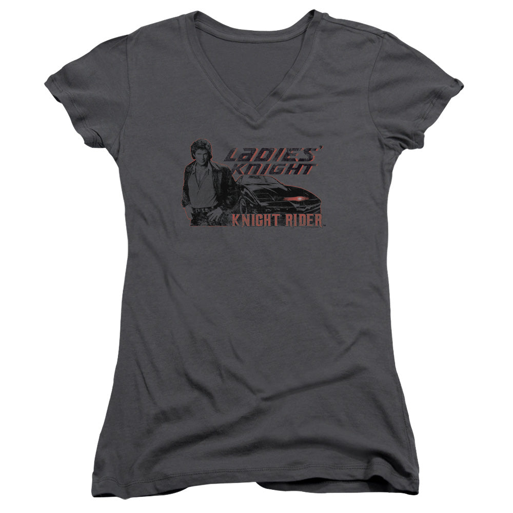 Juniors Sheer Cap Sleeve V-Neck