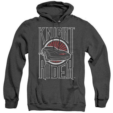 Knight Rider/logo - Adult Heather Hoodie - Black