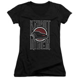 Juniors Sheer Cap Sleeve V-Neck