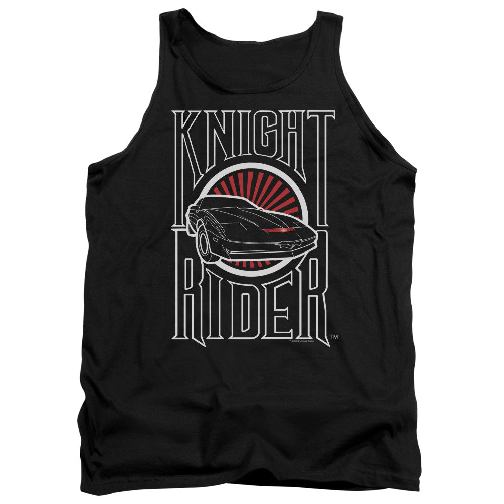 Knight Rider/logo - Adult Tank - Black