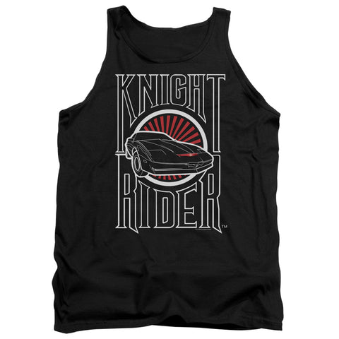 Knight Rider/logo - Adult Tank - Black