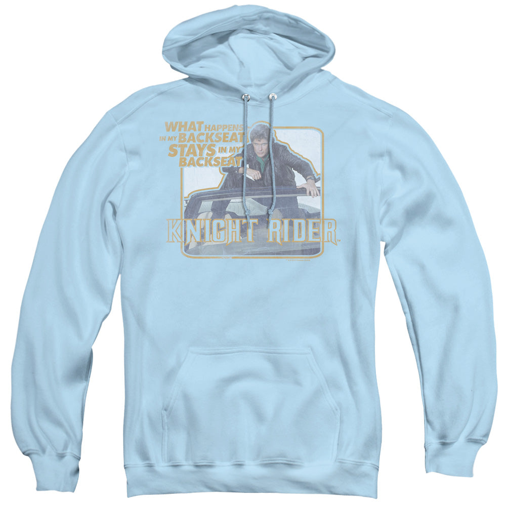 Knight Rider/back Seat - Adult Pull-over Hoodie - Light Blue