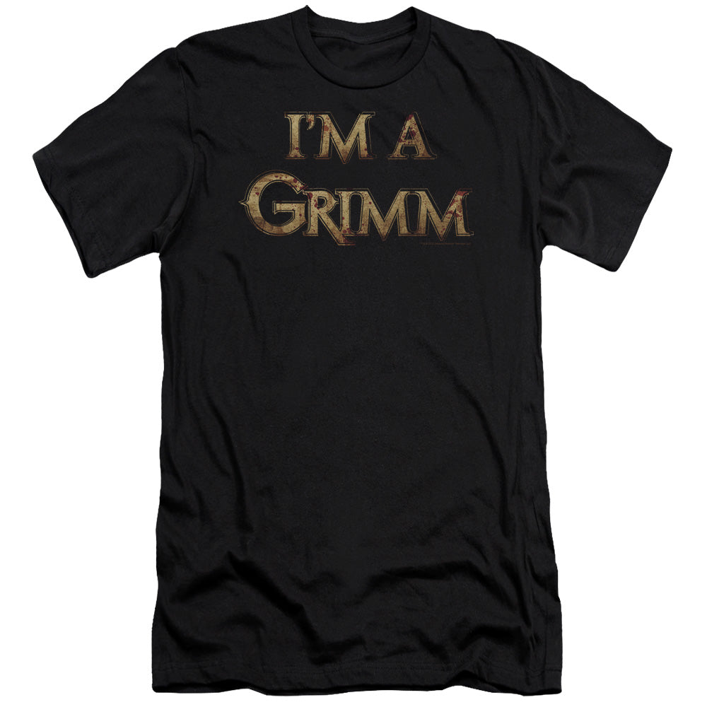 Grimm/im A Grimm-premuim Canvas Adult Slim Fit 30/1-black