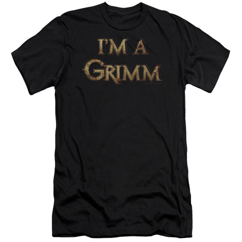 Grimm/im A Grimm-premuim Canvas Adult Slim Fit 30/1-black