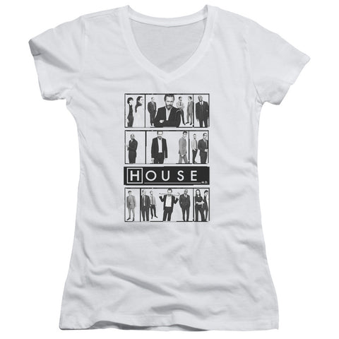 Juniors Sheer Cap Sleeve V-Neck