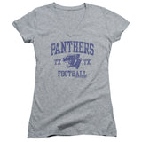 Juniors Sheer Cap Sleeve V-Neck
