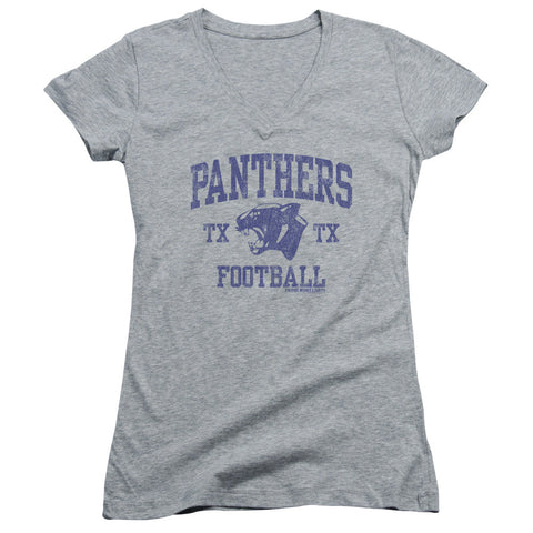 Juniors Sheer Cap Sleeve V-Neck