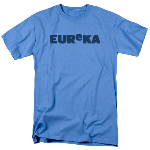 Eureka/logo - S/s Adult 18/1 - Carolina Blue - Md - Carolina Blue