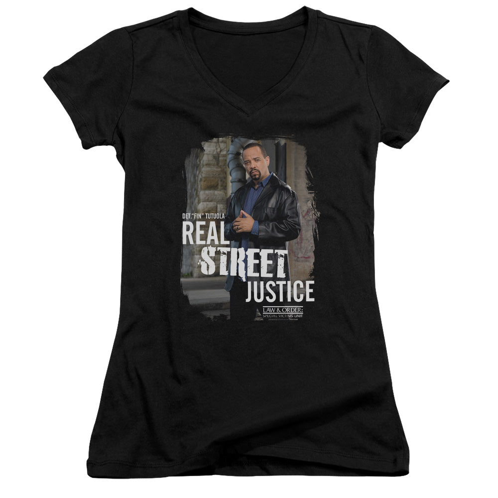 Juniors Sheer Cap Sleeve V-Neck