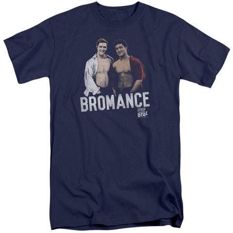 Saved By The Bell/bromance-s/s Adult Tall-navy