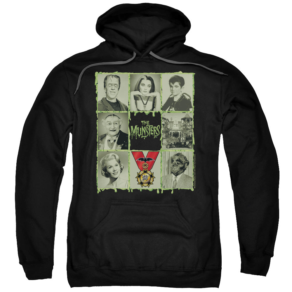 The Munsters/blocks-adult Pull-over Hoodie-black