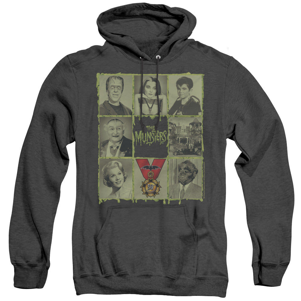 The Munsters/blocks-adult Heather Hoodie-black