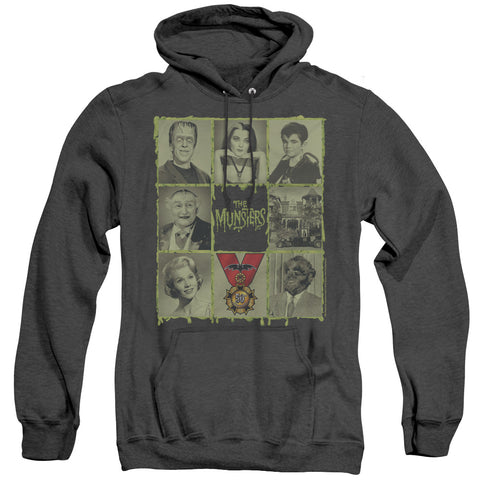 The Munsters/blocks-adult Heather Hoodie-black