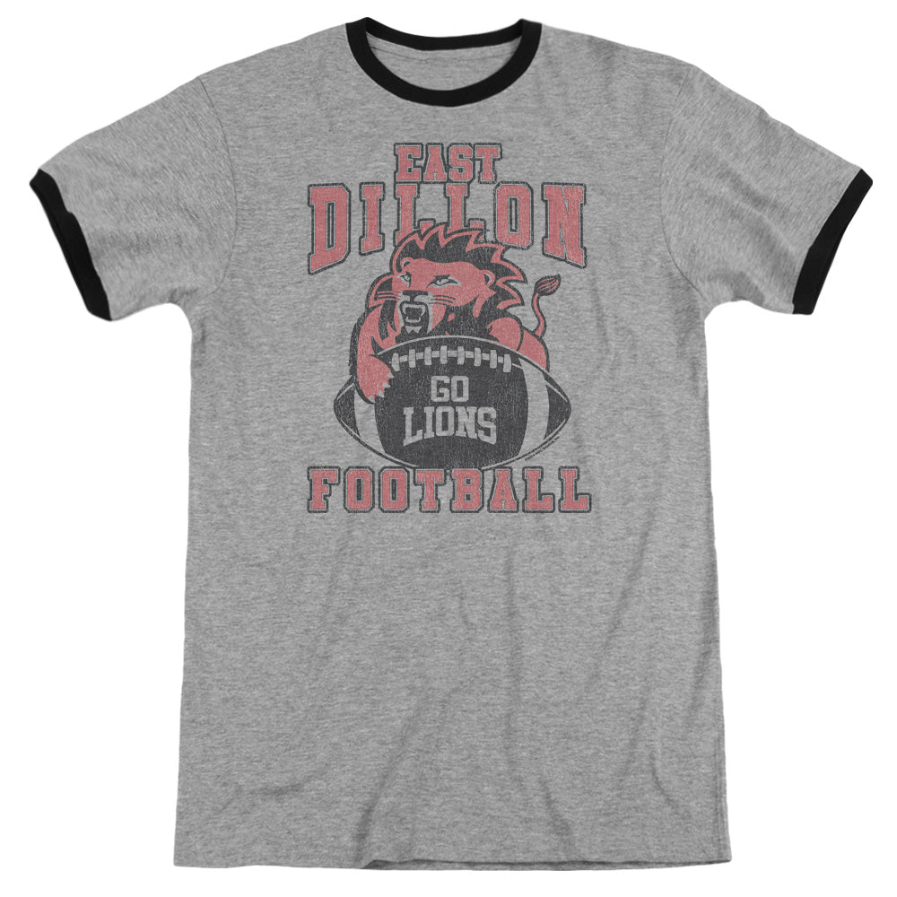 Friday Night Lights/go Lions - Adult Ringer - Heather/black