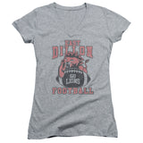 Juniors Sheer Cap Sleeve V-Neck