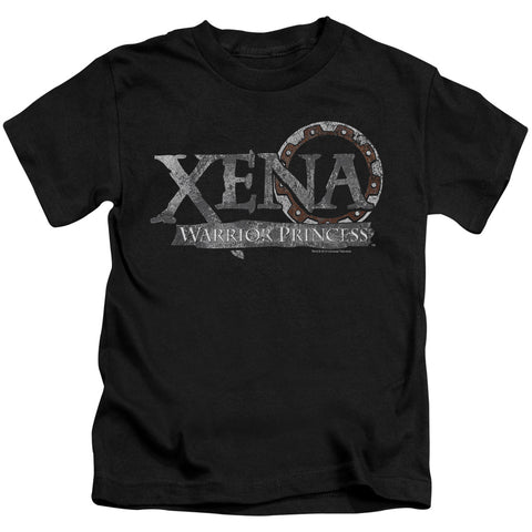 Xena/battered Logo-s/s Juvenile 18/1-black