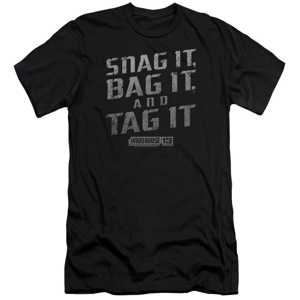 Warehouse 13/snag It-premuim Canvas Adult Slim Fit 30/1-black