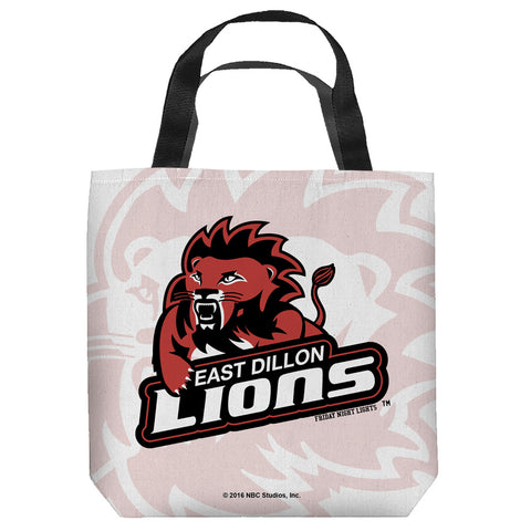 FRIDAY NIGHT LIGHTS-EAST DILLION LIONS - TOTE BAG - 13x13