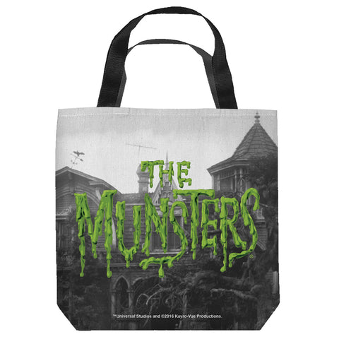 THE MUNSTERS-LOGO - TOTE BAG - 16x16