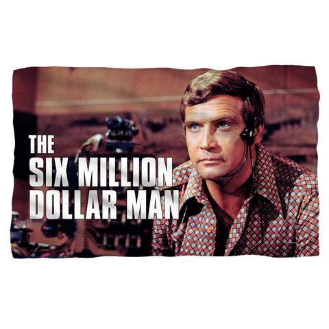 Six Million Dollar Man/steve Austim-fleece Blanket-white