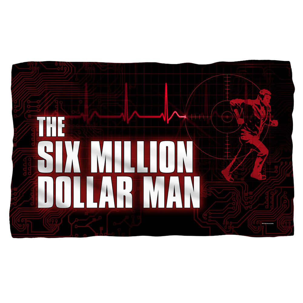 Six Million Dollar Man/logo-fleece Blanket-white