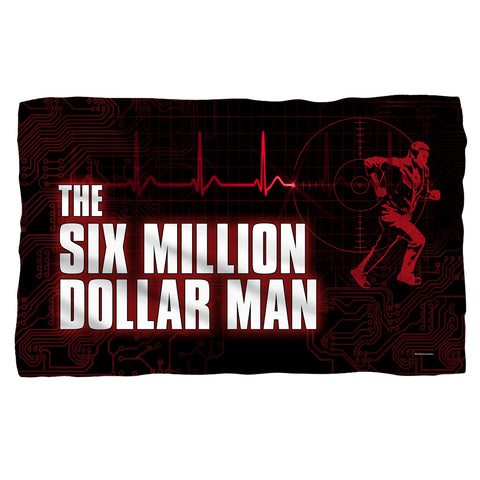 Six Million Dollar Man/logo-fleece Blanket-white