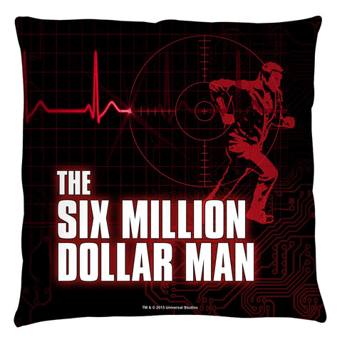Six Million Dollar Man/logo - Throw Pillow
