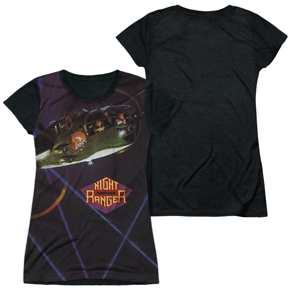 Junior Cap Sleeve 100% Poly Black Back