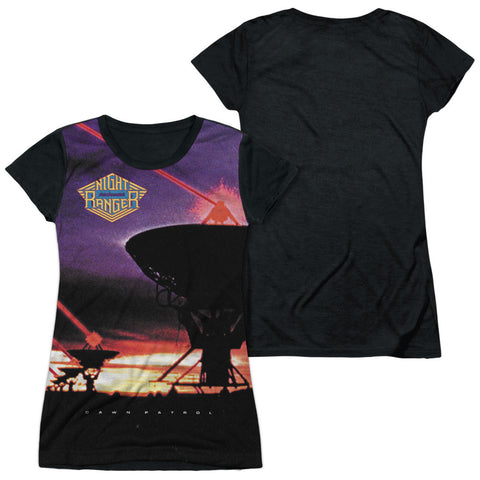 Junior Cap Sleeve 100% Poly Black Back