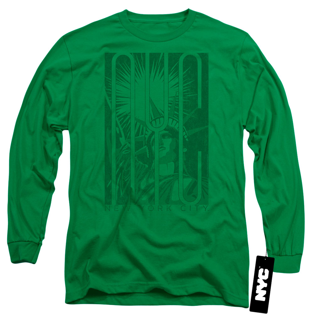New York City/liberty-l/s Adult 18/1-kelly Green