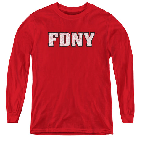 New York City/fdny-youth Long Sleeve Tee-red