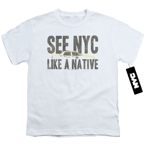 New York City/nyc Like A Native-s/s Youth 18/1-white