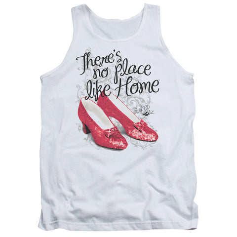 Wizard Of Oz/ruby Slippers-adult Tank-white