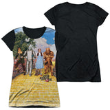 Junior Cap Sleeve 100% Poly Black Back