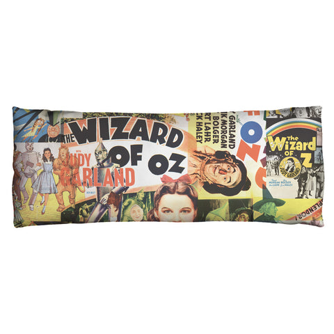 WIZARD OF OZ-COLLAGE - MICROFIBER BODY PILLOW - 18x54