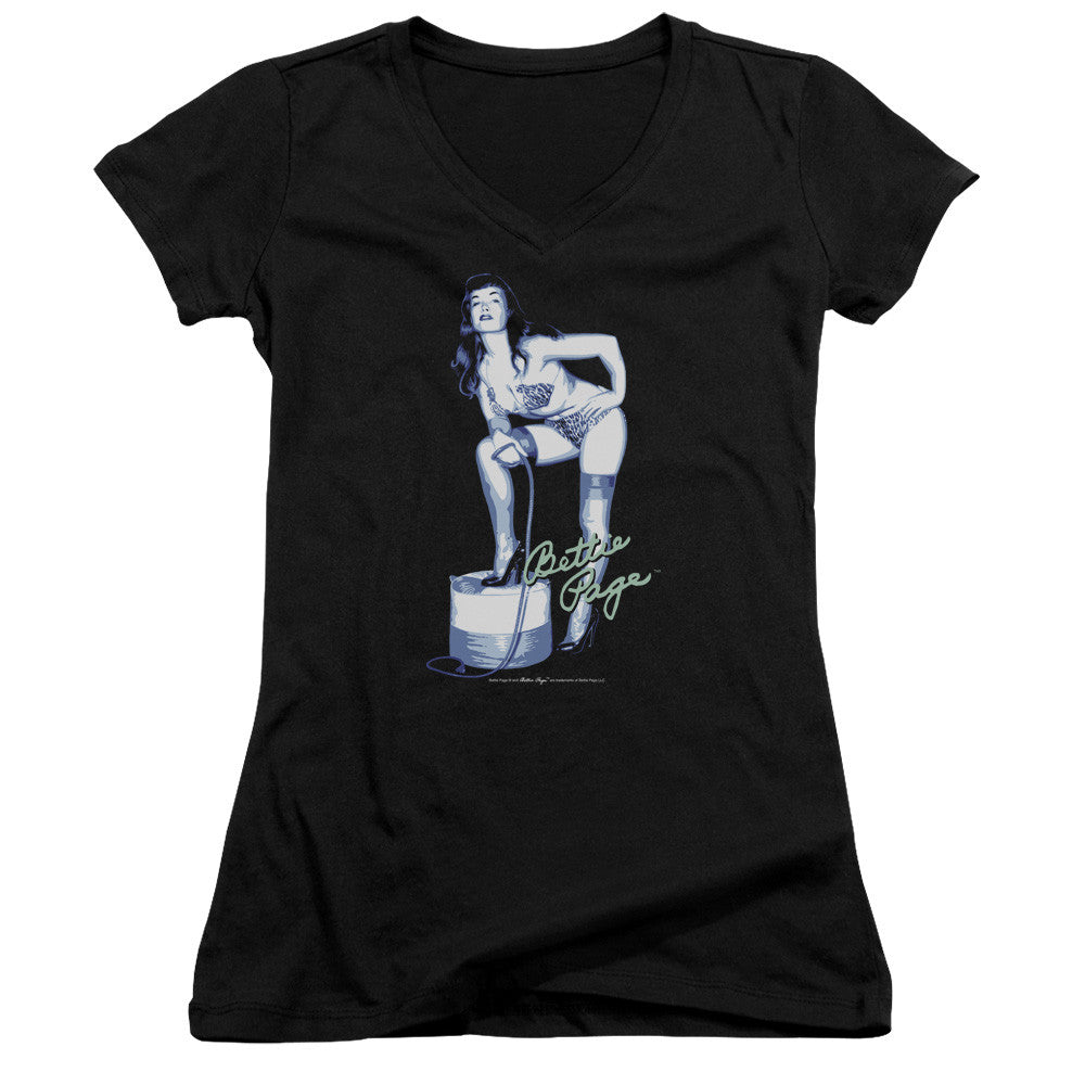 Juniors Sheer Cap Sleeve V-Neck