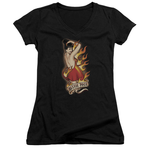 Juniors Sheer Cap Sleeve V-Neck