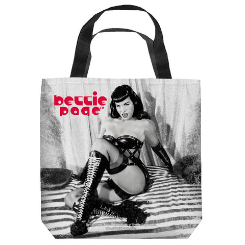 BETTIE PAGE-BOOTS - TOTE BAG - 13x13