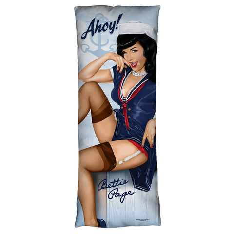 BETTIE PAGE-AHOY - MICROFIBER BODY PILLOW - 18x54