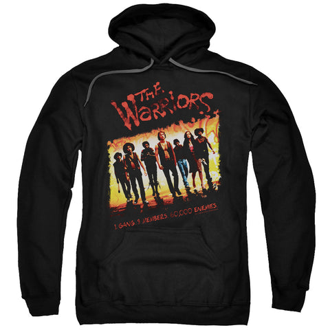 Warriors/one Gang-adult Pull-over Hoodie-black