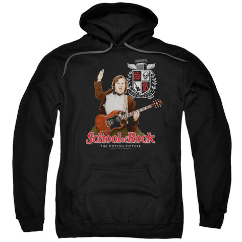 School Of Rock/the Teacher Is In-adult Pull-over Hoodie-black
