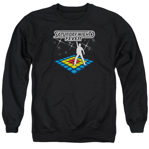 Saturday Night Fever/should Be Dancing - Adult Crewneck Sweatshirt - Black