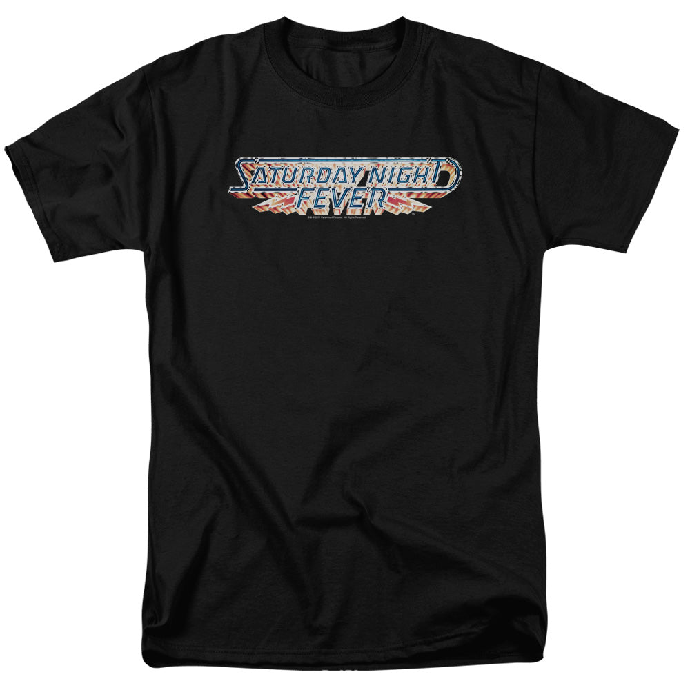 Saturday Night Fever/logo - S/s Adult 18/1 - Black