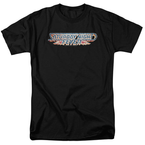 Saturday Night Fever/logo - S/s Adult 18/1 - Black