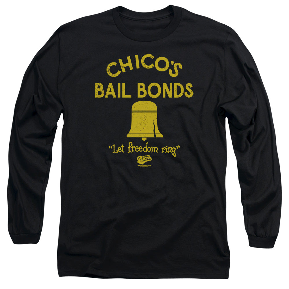 Bad News Bears/chicos Bail Bonds - L/s Adult 18/1 - Black
